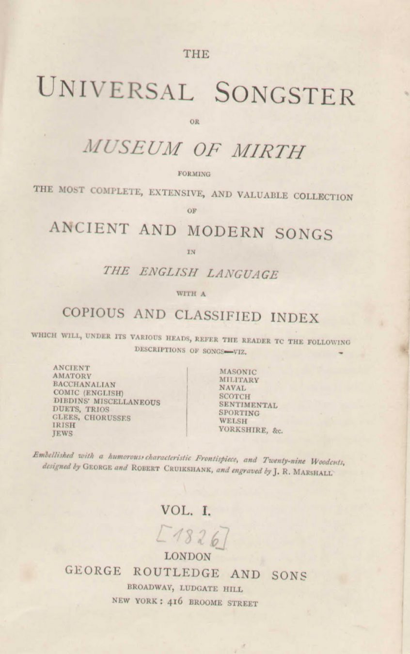 The Universal-Songster or Museum of Mirth