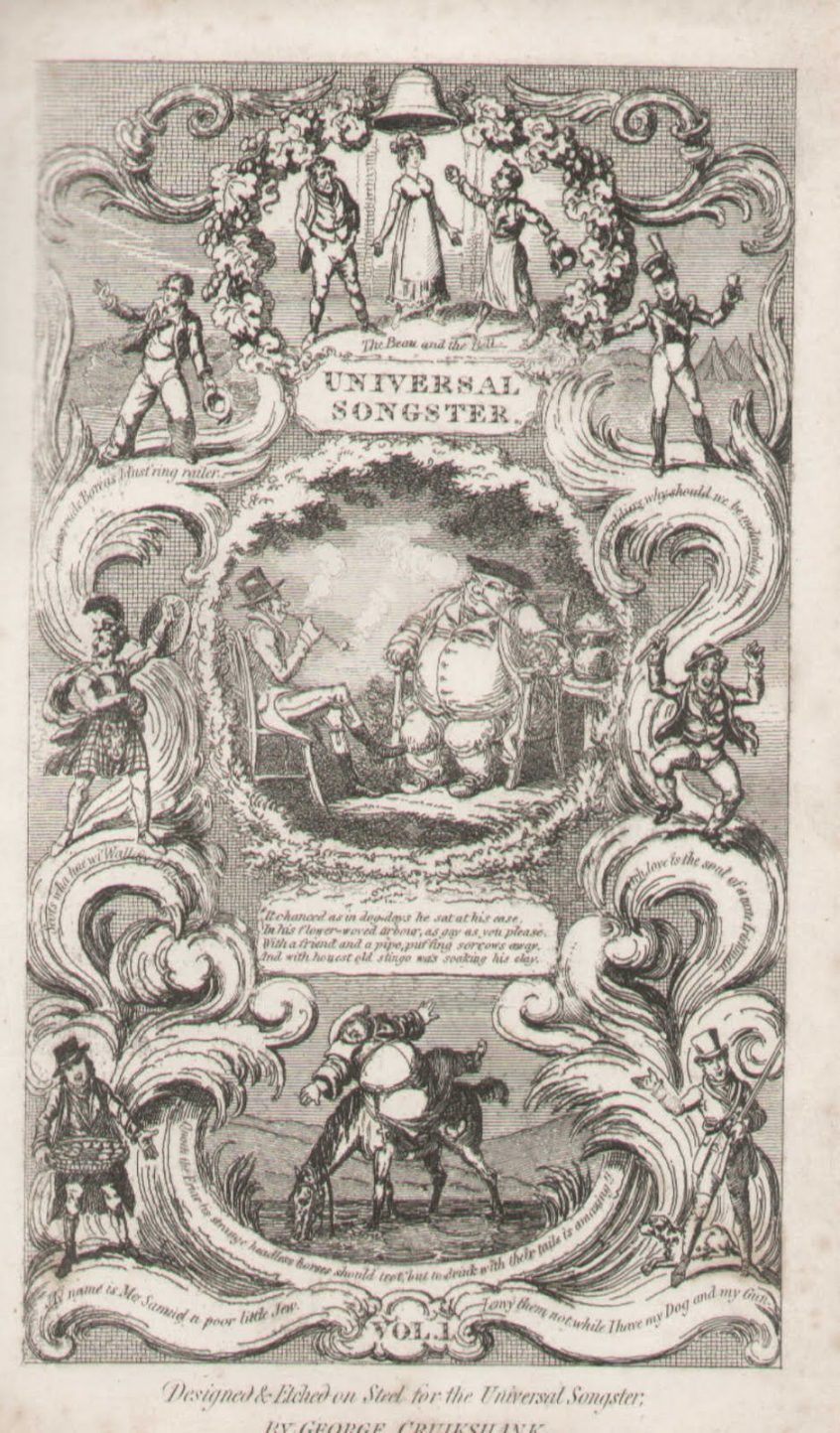 Frontispiz des "Universal-Songster... von 1826