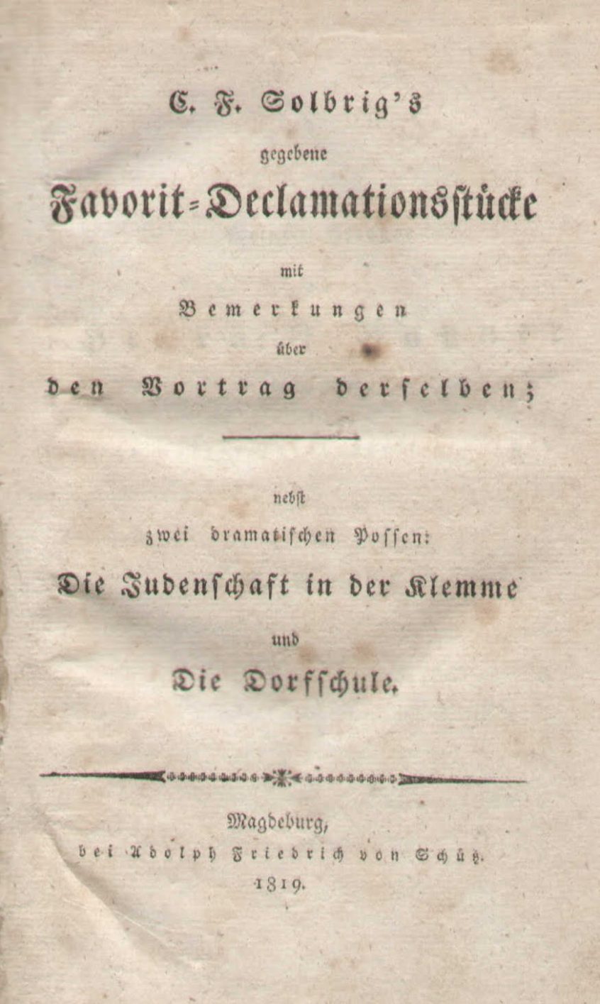 Die Judenschaft in der Klemme